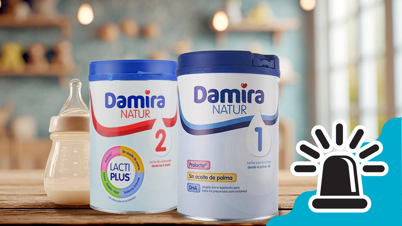 Retirados algunos lotes de leche para lactantes y leche de continuación de la marca Damira